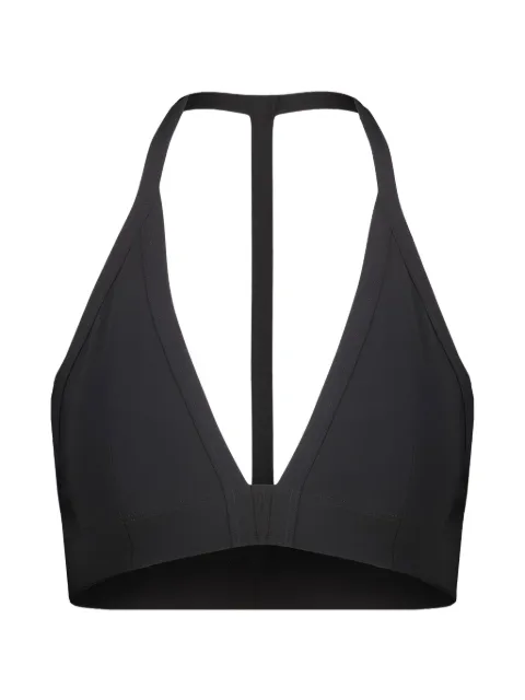 Rick Owens V-neck halter bikini top Black RP01F6060NS
