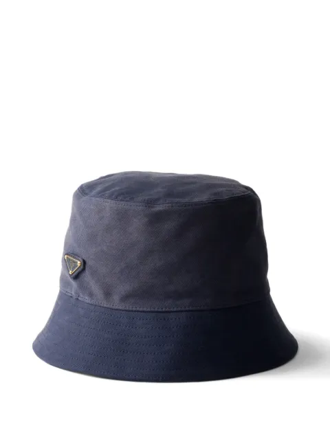 Prada satin bucket hat Blue 1HC1372GB9