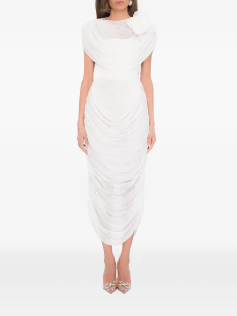 Ana Radu Fleur midi dress White 262510