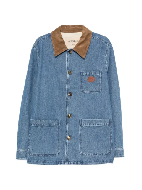 Valentino Garavani logo-patch denim jacket Blue 9V3DC04YBKQ