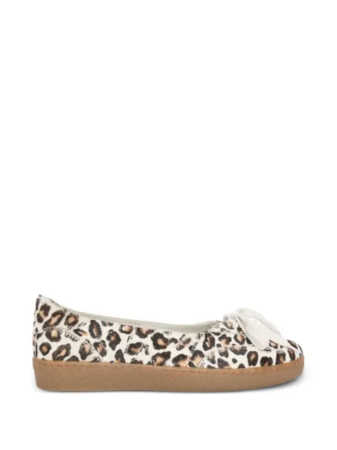 MSGM animal-print ballet-style sneakers Neutrals 3941MDS024936