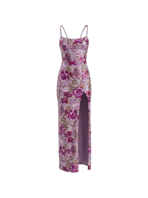 Bronx and Banco Allegra floral-print maxi dress Pink BB26R108PNKM