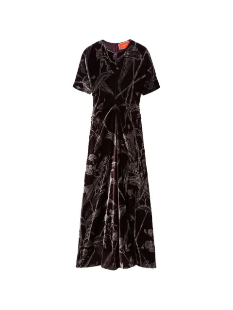 La DoubleJ Angelica floral-print dress Purple DRE036DEV004
