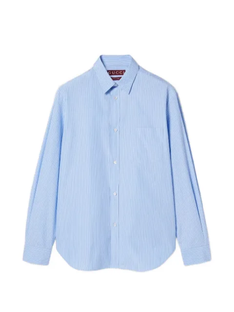 Gucci striped pocket shirt Blue 814552Z7AQ2