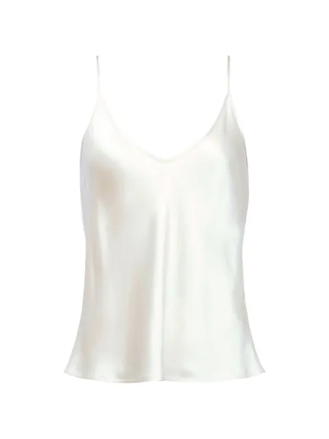 L'Agence Lexi V-neck tank top White 40404CLW