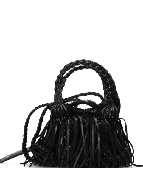 Karl Lagerfeld braided fringe tote bag Black B1W302761AV