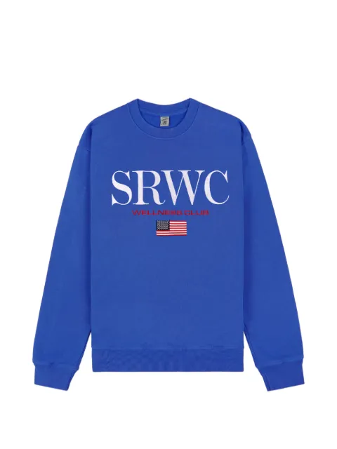 Sporty & Rich Nautical flag print sweatshirt Blue ST07163177BL120