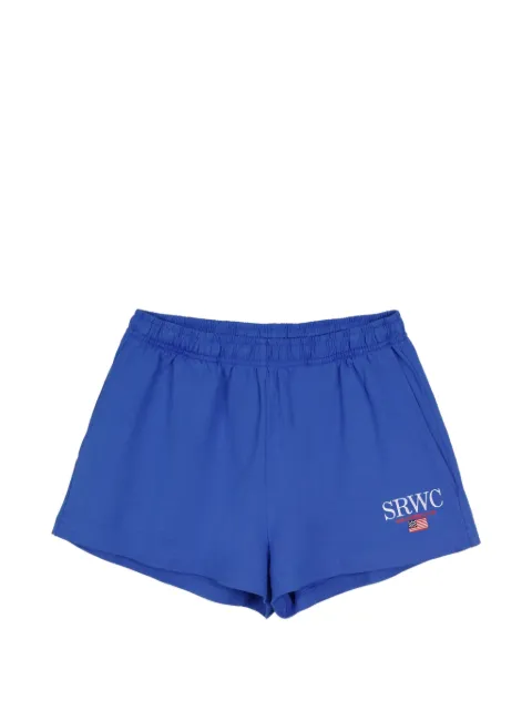 Sporty & Rich Nautical Disco elasticated graphic shorts Blue SH03763177BL120