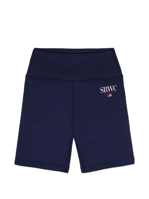 Sporty & Rich high-waisted logo shorts Blue SH00363177BL106