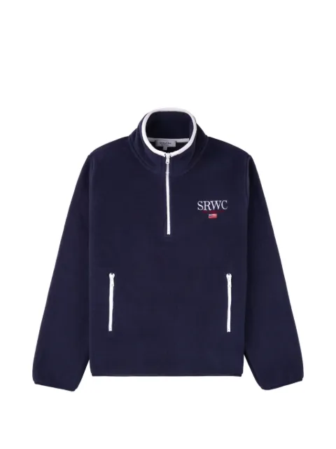 Sporty & Rich zip fleece jacket Blue ST08963177BL106
