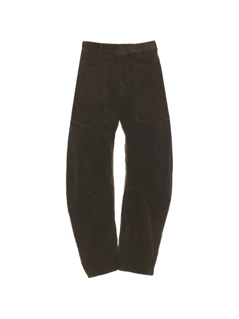 Nili Lotan corduroy-effect trousers Brown 10193W590A