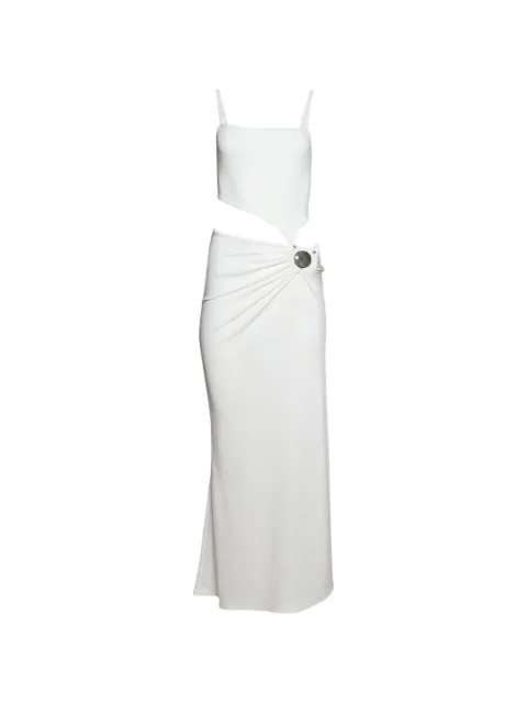 Christopher Esber cut-out embellished midi dress White 25043337