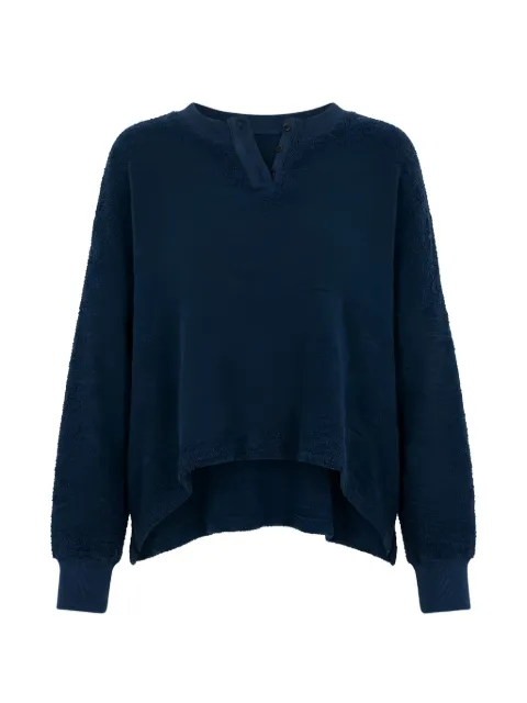 ASKK NY Great Jones V-neck sweatshirt Blue W0218A010