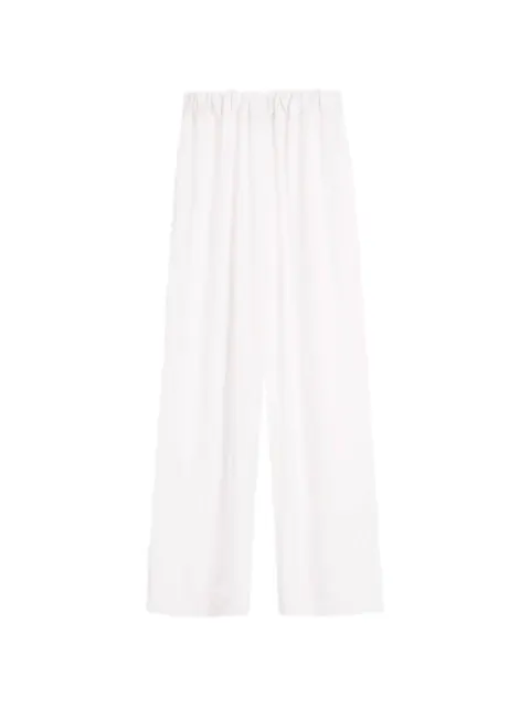 BONDI BORN Cremona elastic-waistband beach trousers White RTWPA942NT
