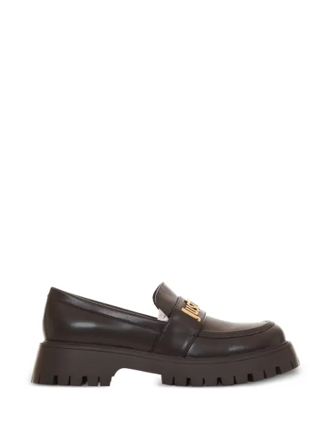 Just Cavalli metal-logo chunky-sole loafers Black 79RA3S82ZS984
