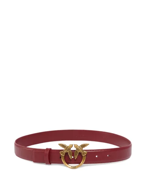 PINKO Love Birds leather belt 3cm Red 100125A0F1