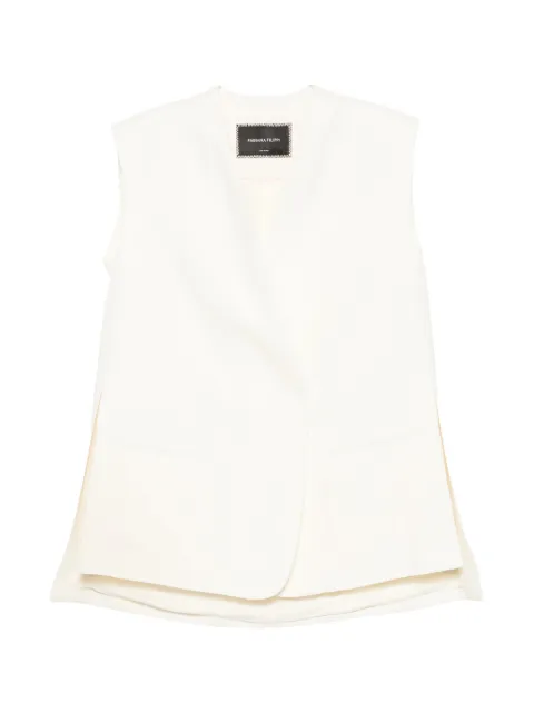 Fabiana Filippi concealed-fastening waistcoat Neutrals GCD276F660D5440145