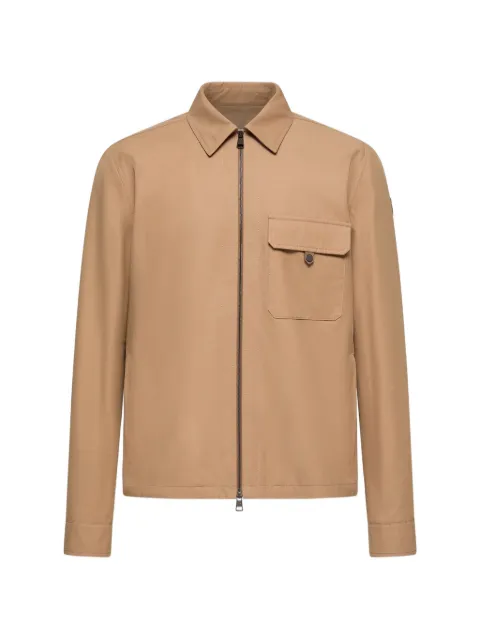Moncler flap pocket zip jacket Neutrals L10912F0001154ARP