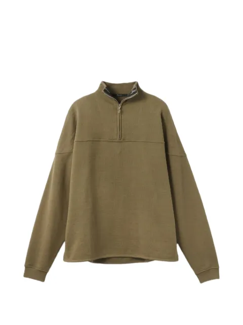Jacquemus the Rond Carré zipped-rollneck sweatshirt Green SSM00321AJ00255