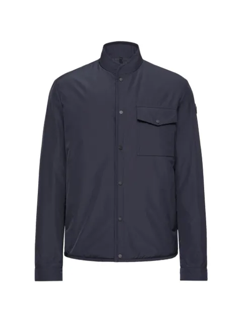 Moncler flap pocket high neck jacket Blue L10911A00056597Y3