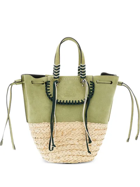 CUBA LAB fringed-detail tote bag Green 8051944590357PALMAGREEN