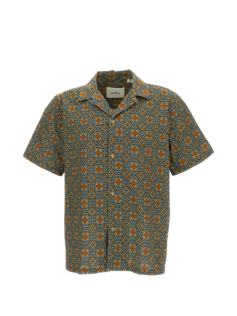 Les Deux Lukas Arabesque short-sleeve shirt Green 1001372553