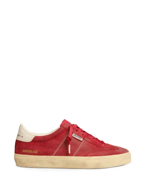 Golden Goose Soul Star in red suede with white leather heel tab sneakers Red GWF00464F008349
