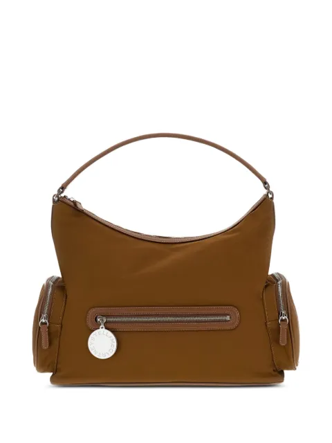 Stella McCartney Dartmoor zip-pocket shoulder bag Brown 7B0184WP06702200