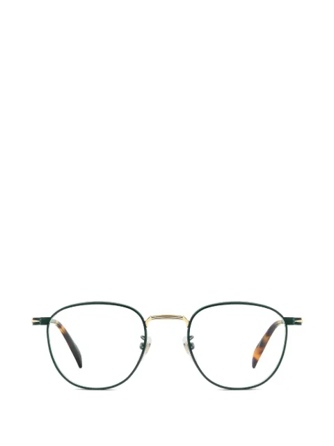 Eyewear by David Beckham round-frame metal glasses Green DB1241