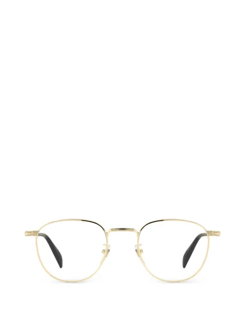 Eyewear by David Beckham round-frame metal glasses Gold DB1241