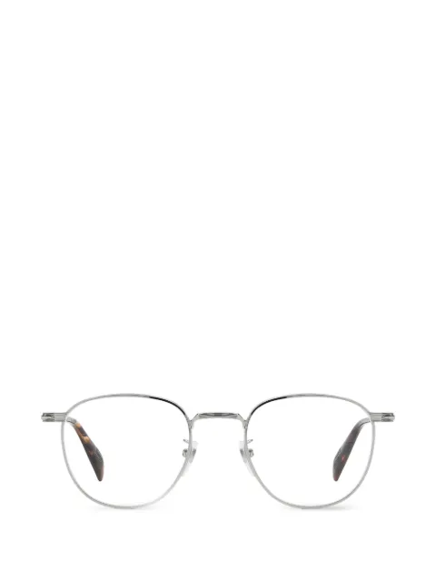 Eyewear by David Beckham round-frame metal glasses Silver DB1241