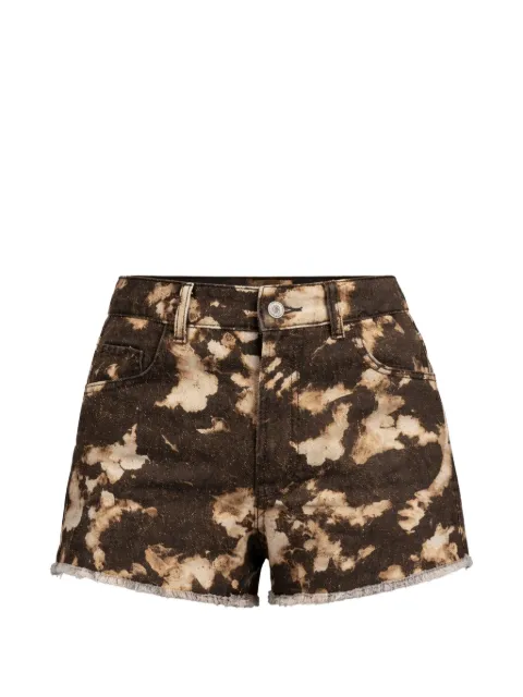 LIU JO bleached frayed denim shorts Brown UA4263T4437
