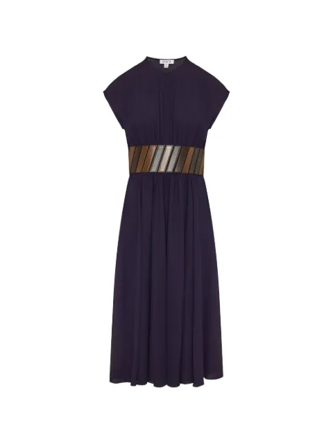 Alaïa belted-detail dress Purple AA9R2890W123C