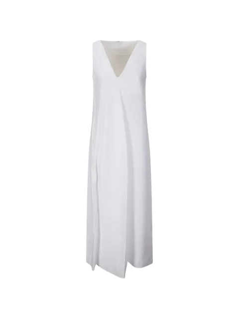 M.S.M. V-neck sleeveless dress White W308