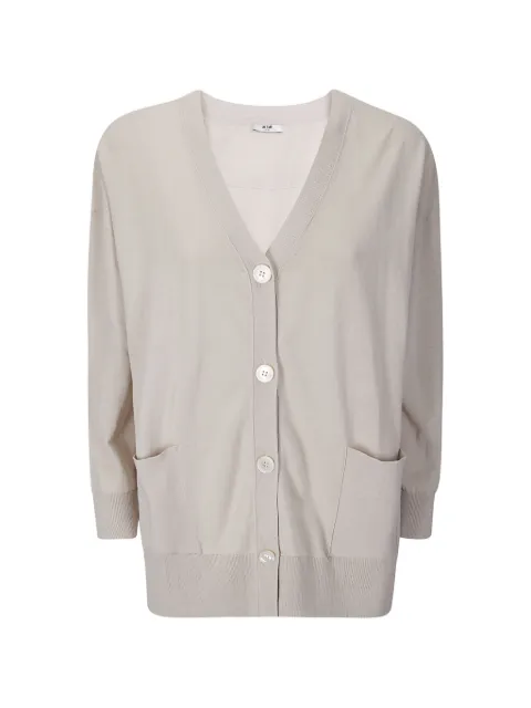 M.S.M. V-neck buttoned cardigan Neutrals W211