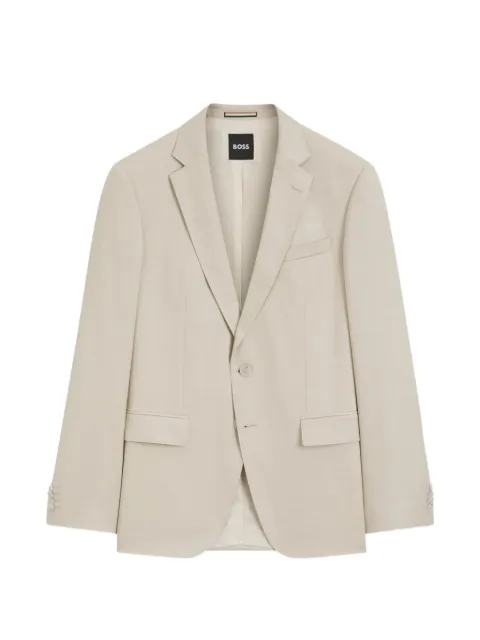 BOSS cotton blazer Neutrals 50469171