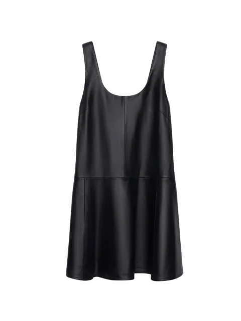 STAND STUDIO Thalia A-line leather mini dress Black 666697980