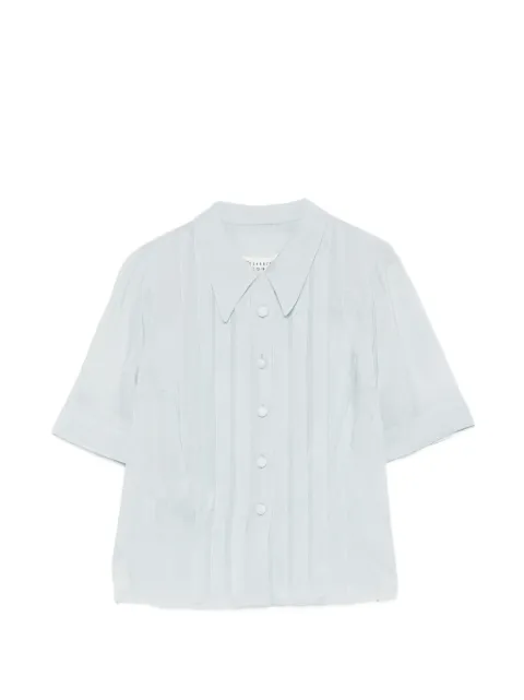Maison Margiela button front blouse Blue S51DR0001M35753857F