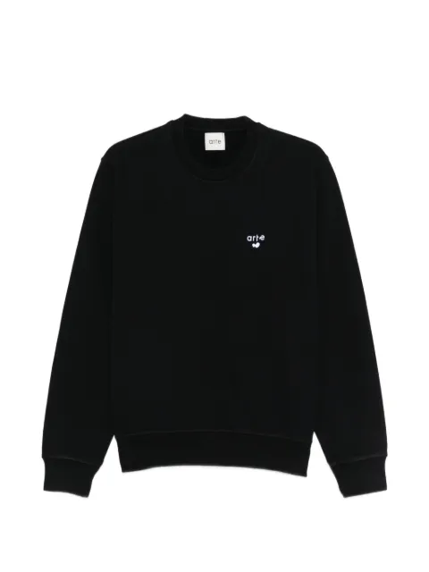 Arte Antwerp logo-embroidered sweatshirt Black SS26164C