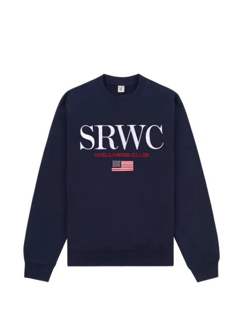 Sporty & Rich graphic crewneck sweatshirt Blue ST07163177BL106