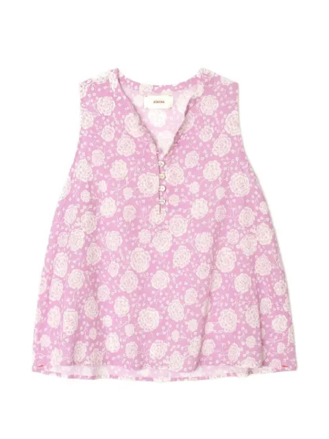 Xirena floral V-neck top Purple X5IGP007