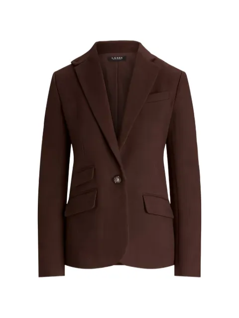 Lauren Ralph Lauren notched-lapels tailored blazer Brown 200940243