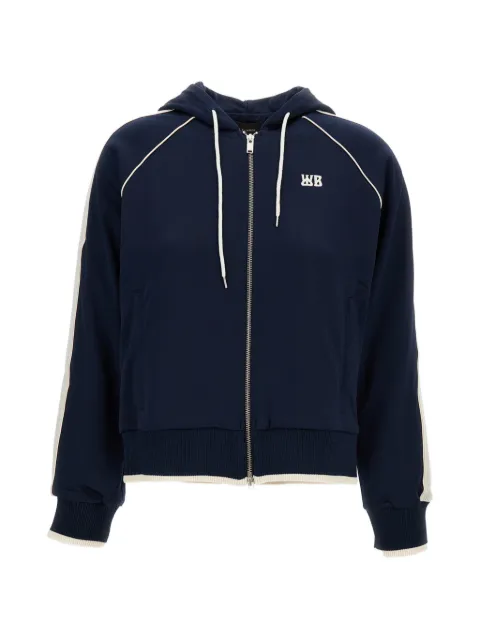 Wales Bonner zip-up hoodie Blue WS26JE17JE10503