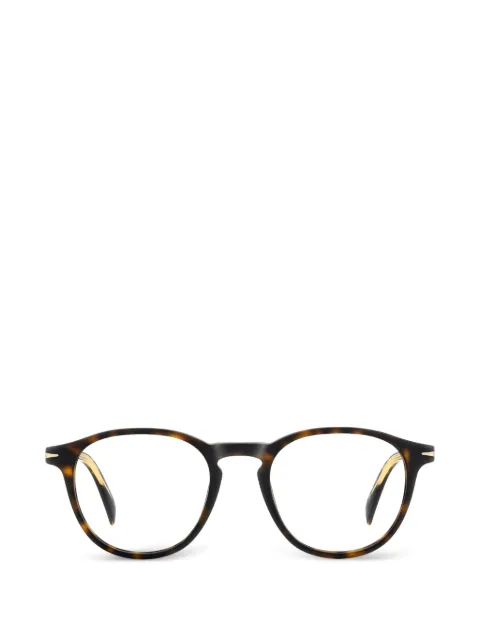 Eyewear by David Beckham round-frame glasses Brown DB1018