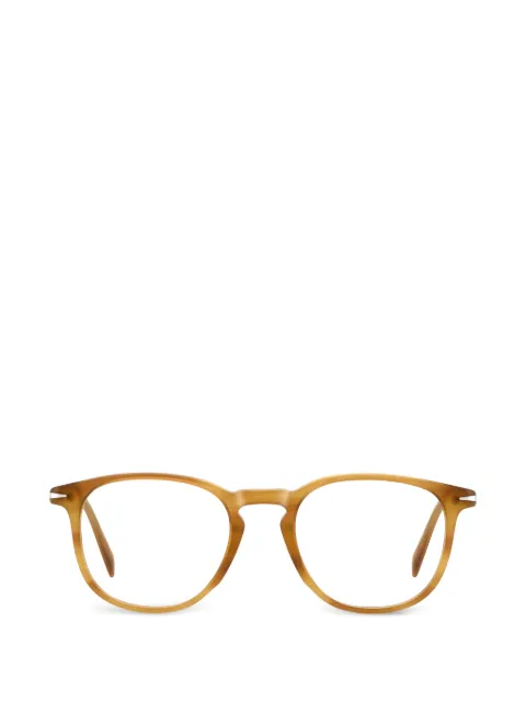 Eyewear by David Beckham round-frame browline glasses Neutrals DB1160