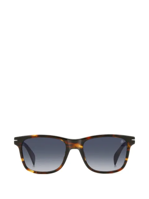Eyewear by David Beckham tortoiseshell-effect rectangle-frame sunglasses Brown DB1197S