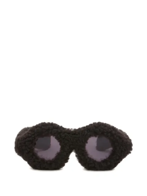 Marni Furry Jantu sunglasses Black EWME0092P1H3900