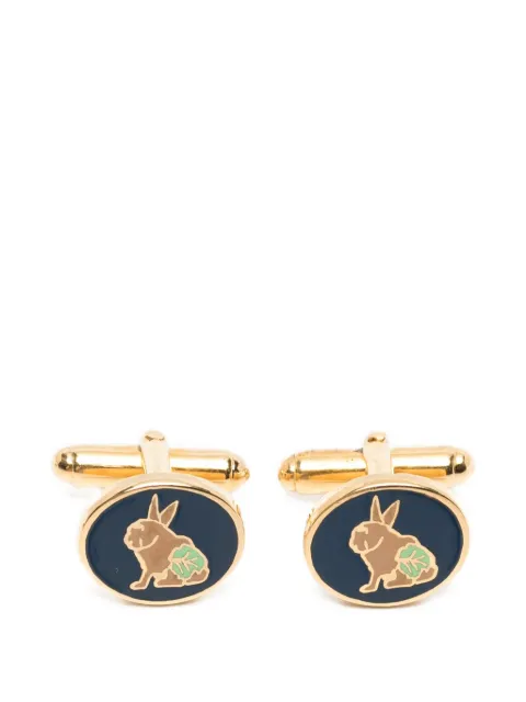 Ferragamo Pre-Owned 1980s rabbit-motif cufflinks Gold SF150AOQ