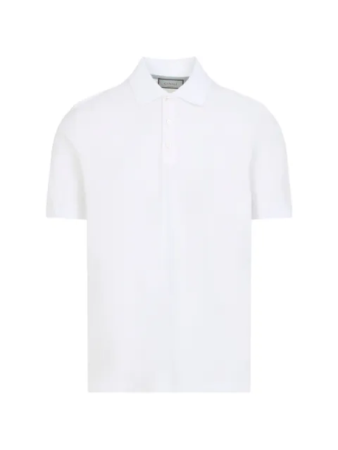 Canali buttoned polo shirt White T0910MJ02441