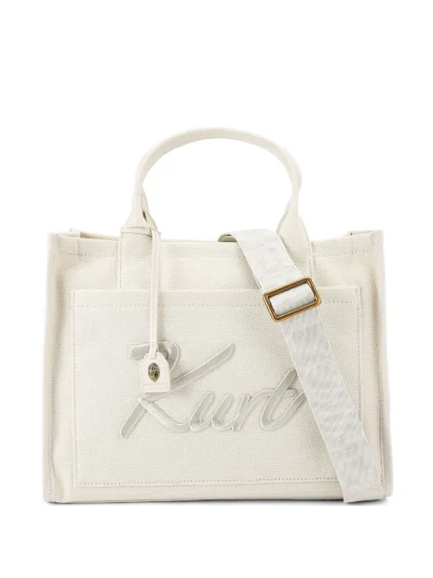 Kurt Geiger London Kurt embroidered tote bag Neutrals 5570710609